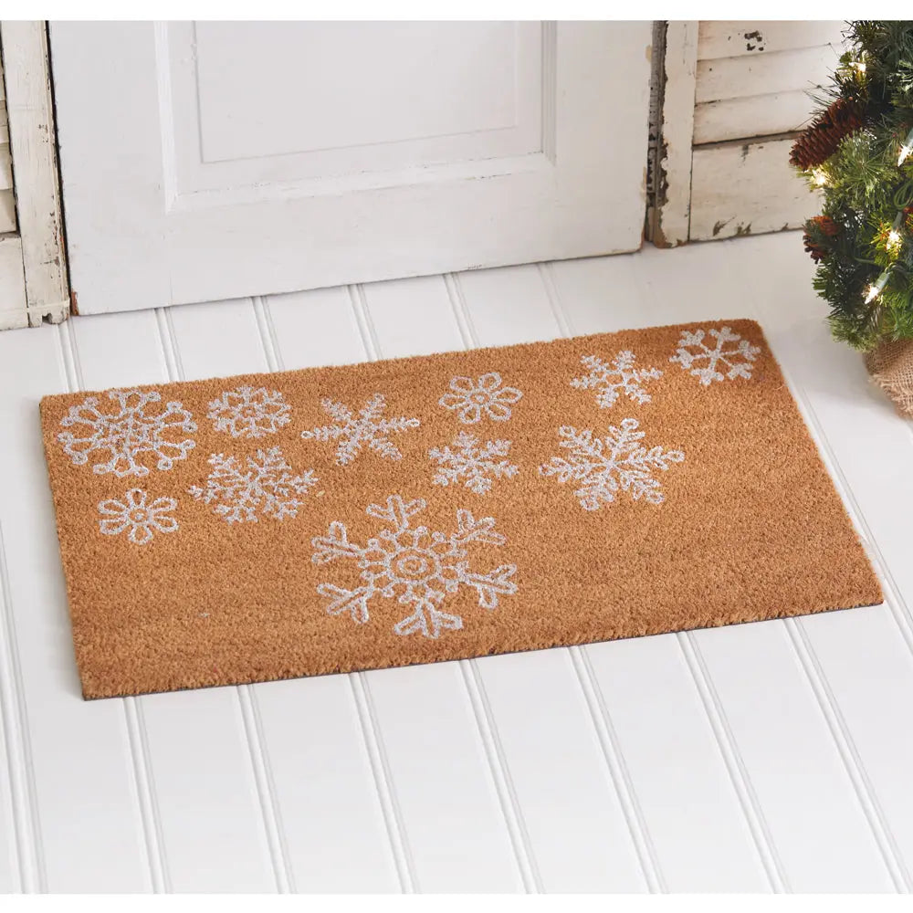 Snowflake Doormat Cozy Pines