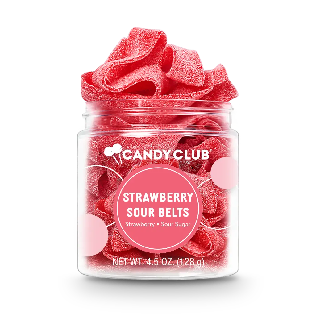 Strawberry Sour Belts Candy Club