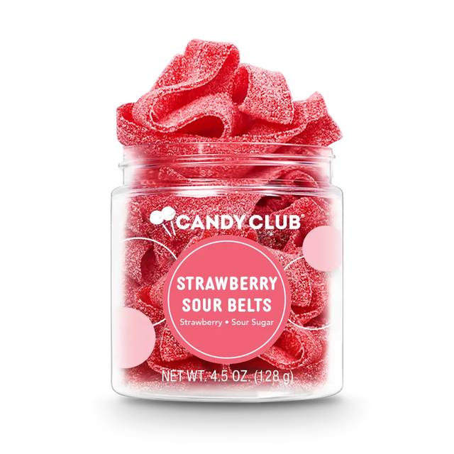 Strawberry Sour Belts Candy Club