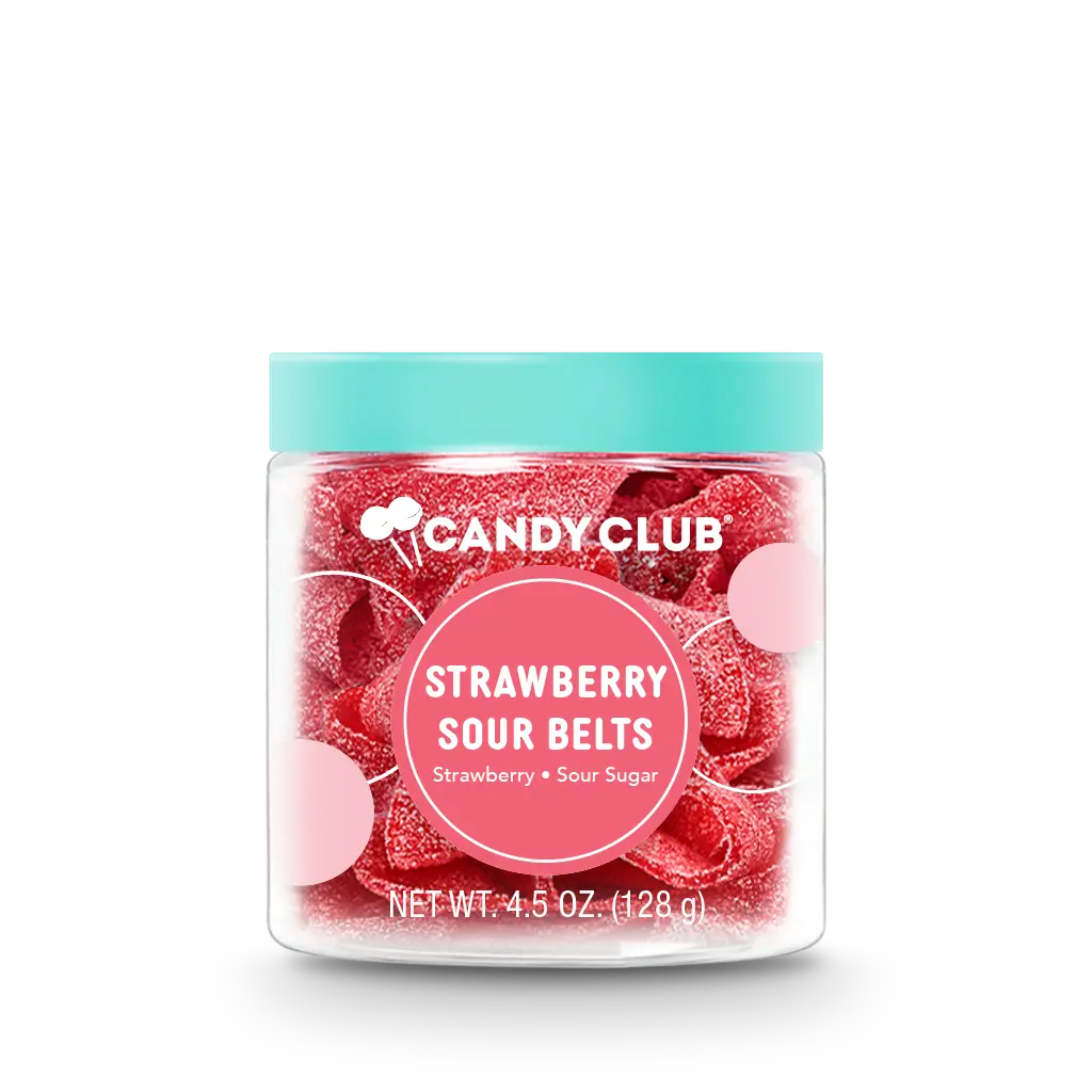 Strawberry Sour Belts Candy Club