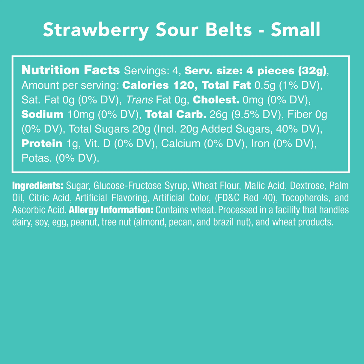 Strawberry Sour Belts Candy Club