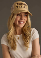 Tan & Brown Whiskey Weather Trucker Hat Panache Apparel Co.