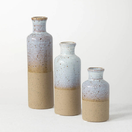 Two-Toned Bottle Vase Cozy Pines