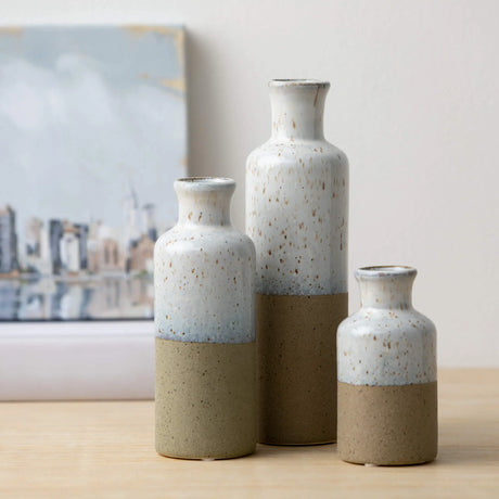 Two-Toned Bottle Vase Cozy Pines