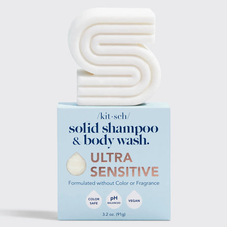 Ultra Sensitive Shampoo & Body Wash Bar Fragrance-Free KITSCH