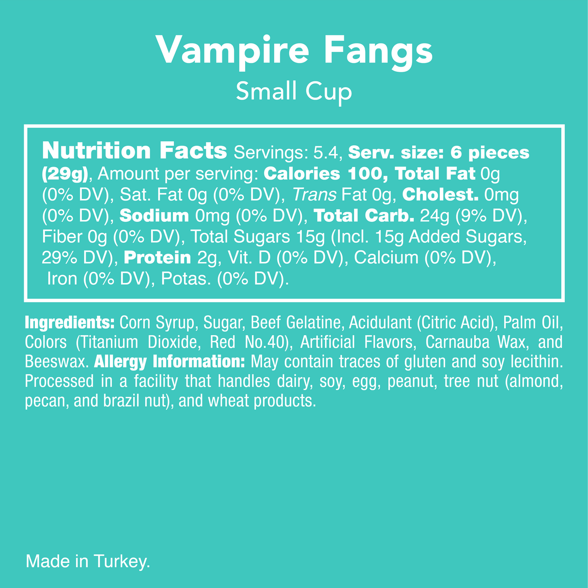 Vampire Fangs *HALLOWEEN COLLECTION* Candy Club