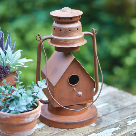 Vintage-Inspired Lantern Birdhouse Cozy Pines