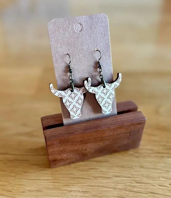 Western Cow Shaped Earrings SHY Designs, LLC