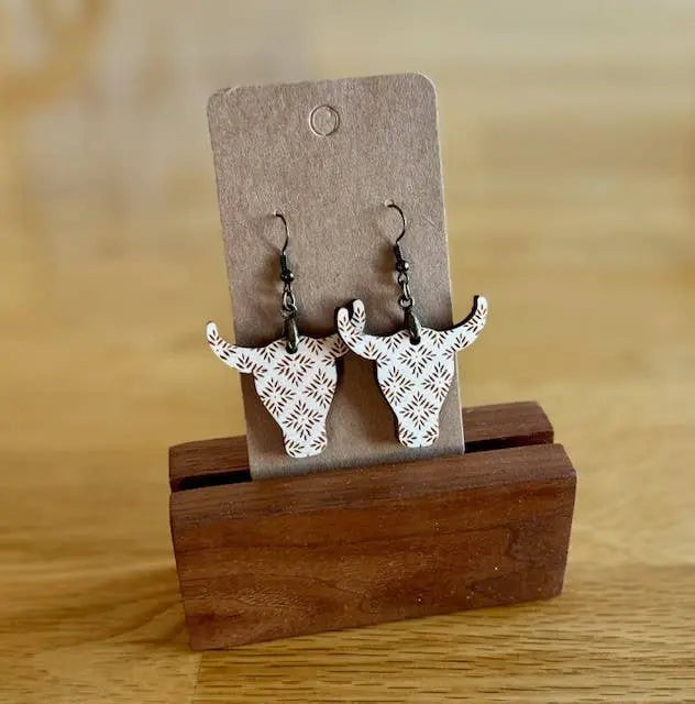 Western Cow Shaped Earrings SHY Designs, LLC