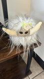 White Highland Cow Plushie Cozy Pines
