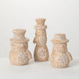 Whitewashed Snowman Cozy Pines