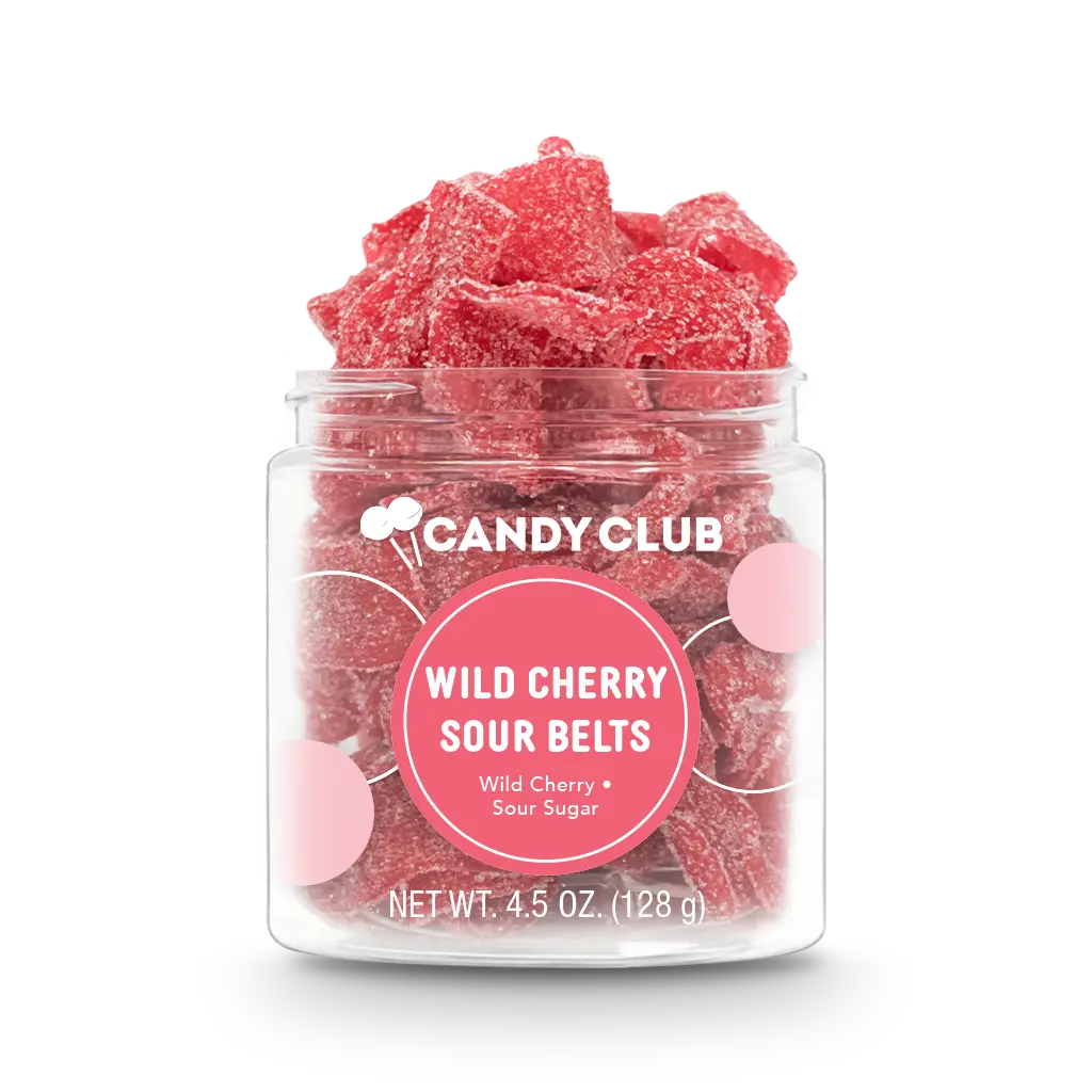 Wild Cherry Sour Belts Candy Club