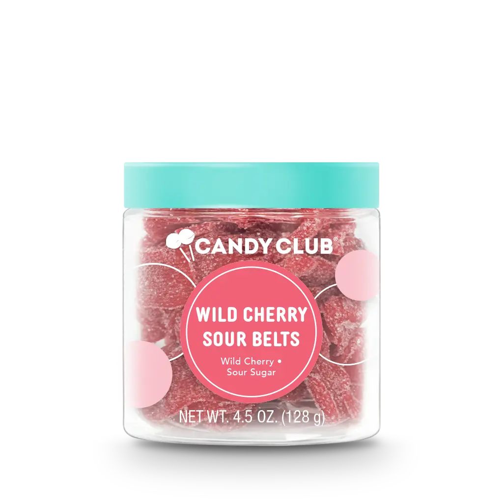 Wild Cherry Sour Belts Candy Club