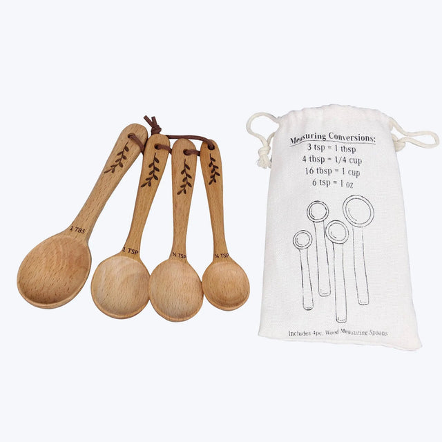 Wood Measuring Spoons Baker Gift Set  (SKU#: 23286) Young's