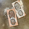 Wood Template Santa Claus Footsteps Cozy Pines